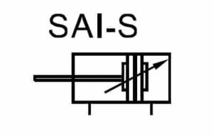 Pneumatický válec dvojčinný SAI-S s magnetem a tlumením - Image 2