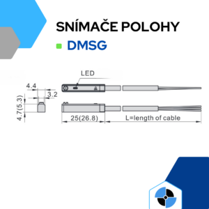 Indukční snímač polohy válce DMSG - Image 2