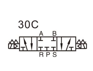 Elektromagnetický ventil 4V330-10 ; 5/3 ; G3/8" - Image 6