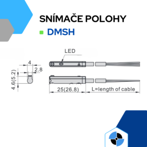 Indukční snímač polohy válce DMSH - Image 2