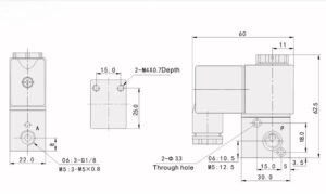 Elektromagnetický ventil 3V1-06 ; 3/2 ; G1/8" - Image 6